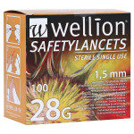 WELLION Safetylancets 28 G Sicherheitseinmallanz. (PZN 13928554)
