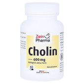 Cholin 600 mg rein aus Bitartrat vegetarische Kapseln (PZN 13475897)
