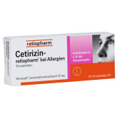 Cetirizin-ratiopharm bei Allergien (PZN 2158142)