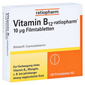 Vitamin B12 ratiopharm 10 ¬µg Filmtabletten (PZN 8735267)