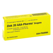 Zink 20 AAA-Pharma (PZN 790054)