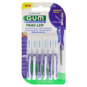 GUM TRAV-LER 1,2mm Kerze lila Interdental+6Kappen (PZN 9714416)