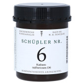 SCH√ЬSSLER Nr.6 Kalium sulfuricum D 6 Tabletten (PZN 10990587)