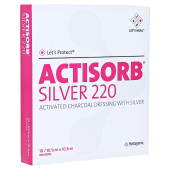 ACTISORB 220 Silver 10,5x10,5 cm steril Kompressen (PZN 1098774)