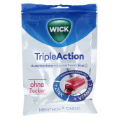 WICK Tripleaction Menthol & Cassis ohne Zucker (PZN 13650461)