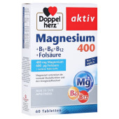 Doppelherz aktiv Magnesium 400 mg + B1 + B6 + B12 + Folsäure (PZN 7625045)