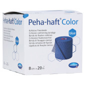 Peha-haft Color Fixierbinde latexfrei 8 cmx20 m blau (PZN 8886546)