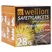 WELLION Safetylancets 28 G Sicherheitseinmallanz. (PZN 866231)