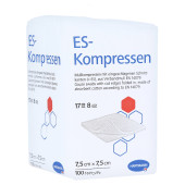 ES-KOMPRESSEN unsteril 7,5x7,5 cm 8fach (PZN 462143)