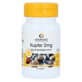KUPFER 2 mg aus Kupfergluconat Tabletten (PZN 11000500)