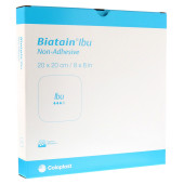 BIATAIN Ibu Schaumverband 20x20 cm nicht haftend (PZN 4808526)