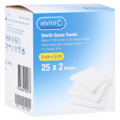 ALVITA Mullkompressen steril 5x5 cm (PZN 16811462)