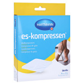 ES-KOMPRESSEN steril 10x10 cm 8fach 17f√§dig (PZN 16875901)
