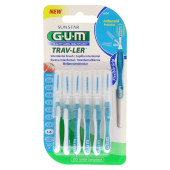 GUM TRAV-LER 1,6mm Tanne blau Interdental+6Kappen (PZN 9714333)