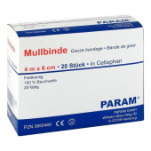 MULLBINDEN 6 cm m.Cellophan (PZN 3855469)