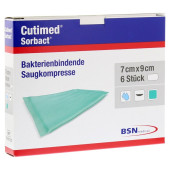 CUTIMED Sorbact Saugkompressen 7x9 cm (PZN 7343275)