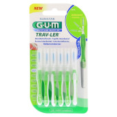 GUM TRAV-LER 1,1mm Tanne grün Interdental+6Kappen (PZN 9714391)