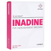 INADINE Salbengaze m. PVP Iod. 5x5cm (PZN 7584205)