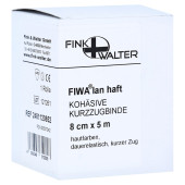 KOMPRESSIONS BINDE 8cmx5m kohäsiv m.kurzem Zug (PZN 537042)
