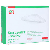 SUPRASORB P sensitive PU-Schaumv.border 7,5x7,5cm (PZN 16602497)