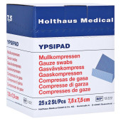 Mullkompressen Ypsipad 7,5x7,5 cm steril 8fach (PZN 3214925)