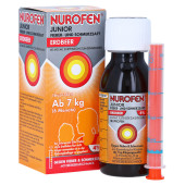 Nurofen Junior Fieber- & Schmerzsaft Erdbeer 40 mg/ml (PZN 7776471)