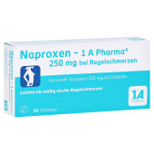 Naproxen-1A Pharma 250mg bei Regelschmerzen (PZN 9245016)