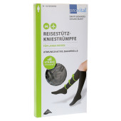 PROVITAL Reisekniestrümpfe Gr.39-42 schwar.Baumw. (PZN 9519821)