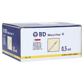 BD Micro-fine + Insulinspritze 0,5 ml U40 (PZN 7468060)
