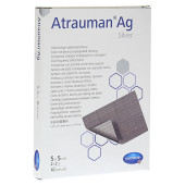 ATRAUMAN Ag 5x5 cm steril Kompressen (PZN 8453965)