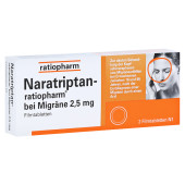 Naratriptan-ratiopharm bei Migräne 2,5mg (PZN 9321616)