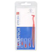 CURAPROX prime plus 07 5 Bürsten+1 Halter rot (PZN 9668142)