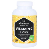 VITAMIN C 1000 mg hochdosiert+Zink vegan Tabletten (PZN 12741411)
