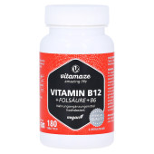 VITAMIN B12 1.000 µg hochdos.+B9+B6 vegan Tabl. (PZN 13834758)