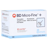 BD MICRO-FINE+ 8 Pen-Nadeln 0,25x8 mm (PZN 6941904)