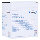 VLIESKOMPRESSEN 7,5x7,5 cm steril 6fach (PZN 1280131)