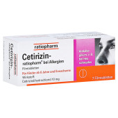 Cetirizin-ratiopharm bei Allergien (PZN 2158136)