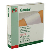 GAZIN Mullkomp.10x10 cm steril 8fach (PZN 3448988)