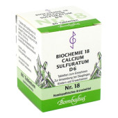 BIOCHEMIE 18 Calcium sulfuratum D 6 Tabletten (PZN 4325012)