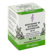 BIOCHEMIE 10 Natrium sulfuricum D 12 Tabletten (PZN 1073886)