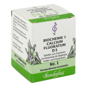BIOCHEMIE 1 Calcium fluoratum D 3 Tabletten (PZN 4324596)
