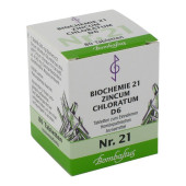 BIOCHEMIE 21 Zincum chloratum D 6 Tabletten (PZN 4325176)