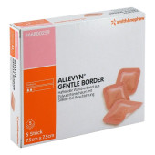 ALLEVYN Gentle Border 7,5x7,5 cm Schaumverb. (PZN 6087427)