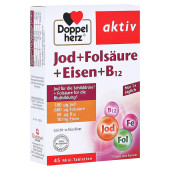 DOPPELHERZ Jod+Folsäure+Eisen+B12 Tabletten (PZN 16487984)
