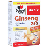 DOPPELHERZ Ginseng 250+B-Vitamine+Zink Kapseln (PZN 16082684)