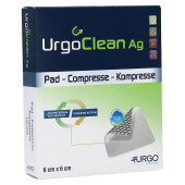 URGOCLEAN Ag Vlieskomp.6x6 cm steril (PZN 11370007)