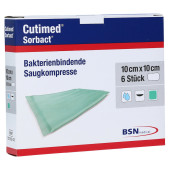 CUTIMED Sorbact Saugkompressen 10x10 cm (PZN 7343298)