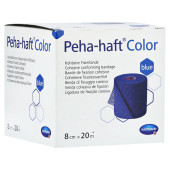 PEHA-HAFT Color Fixierbinde 8 cmx20 m blau (PZN 5383827)