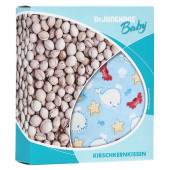 KIRSCHKERNKISSEN 10x10 cm Baby weiß/blau kariert (PZN 3845910)