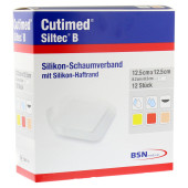 CUTIMED Siltec B Schaumverb.12,5x12,5 cm m.Haftr. (PZN 7340791)